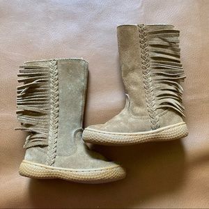 Leather Tall Livie & Luca Toddler Fringe Boots 5